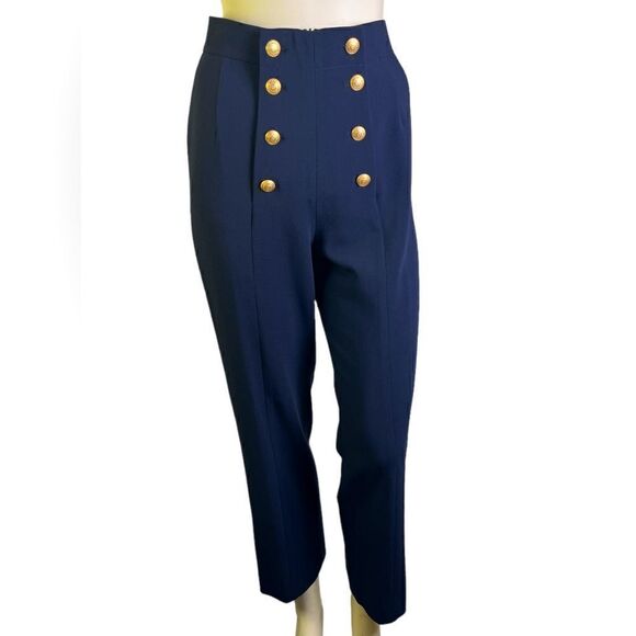 Awesome Vintage Navy Mondi Sailor Pants Perfect Condition Size 34 (2/4 US) - Picture 1 of 4